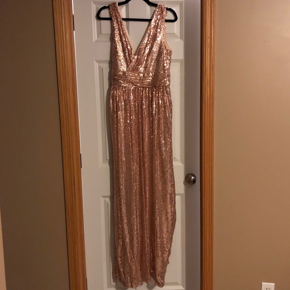 Rose Gold Sequin Dress